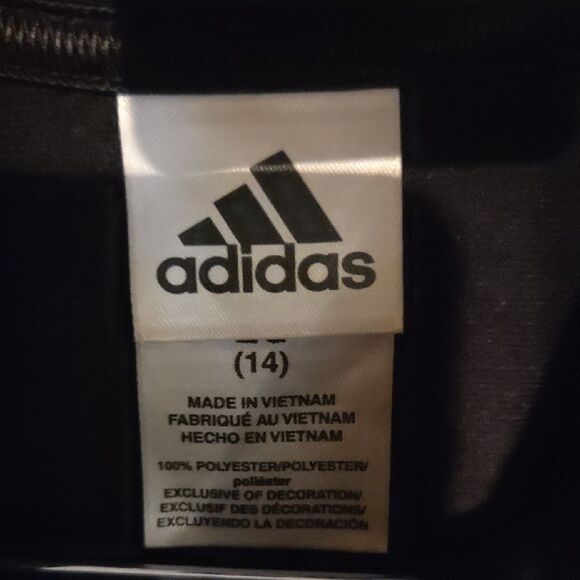 Girl Adidas Black and Pink Athletic Set - Picture 2 of 4